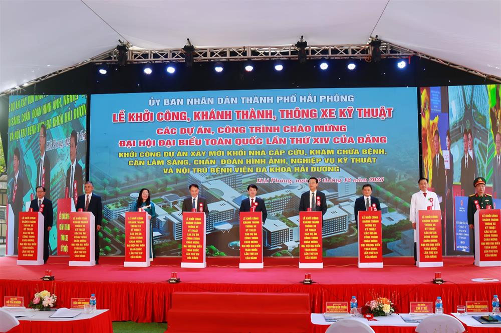 Đặt nền móng cho tương lai: Khởi công xây dựng mới các khối nhà Bệnh viện Đa khoa Hải Dương